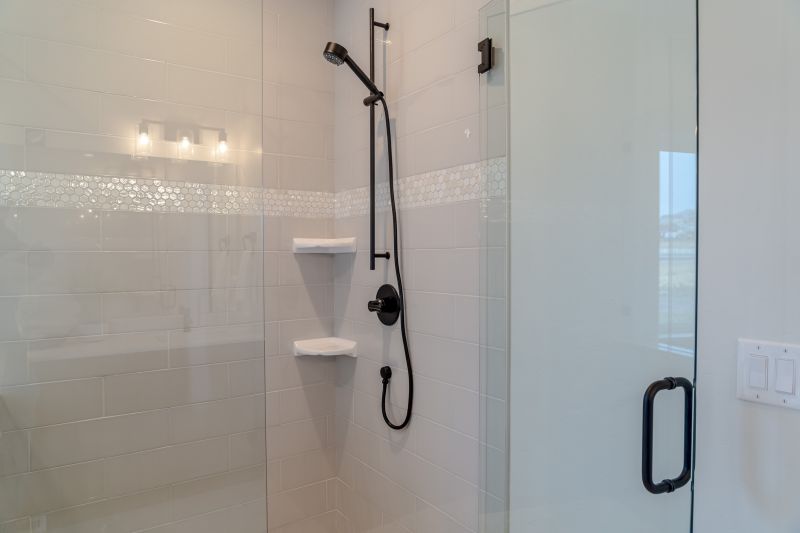 Modern Shower with Built-in Niche
